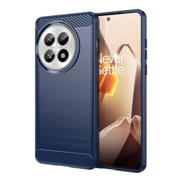 Imagem de Capas Compatível com Oneplus 13,Resistente a riscos,Anti-impressão digital e proteção contra quedas.Botão de pressão flexível Proteção completa -Blue