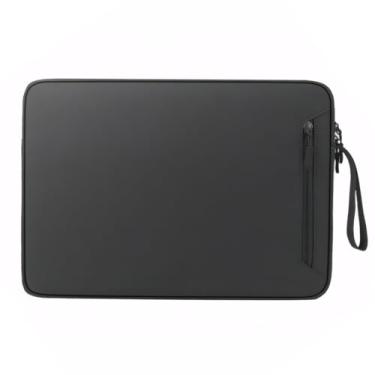 Imagem de Capa protetora para laptop 14,1 de 15,6 polegadas, à prova de choque, bolsa de mão, capa protetora para notebook, bolsa de transporte, preta