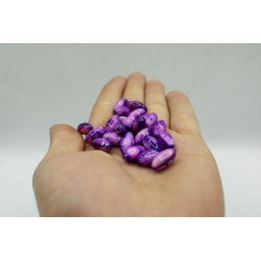Imagem de Arroz de Resina G - 100 Contas, Colares, Pulseiras, Artesanatos (Roxo)