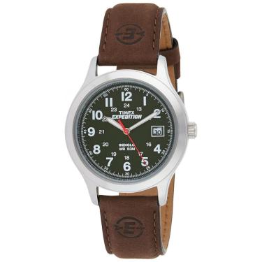 Imagem de Relógio Masculino Analógico Expedition com Pulseira de Couro, Modelo, TIMEX T40051, Marrom Escuro