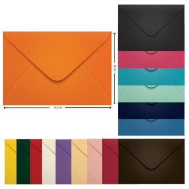 Imagem de Envelope Convite Colorido 16 x 23,5 cm Scrity 100 Unidades, Cartagena