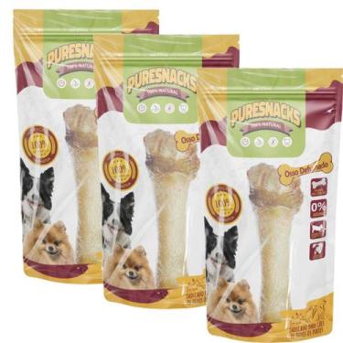 Imagem de Petisco Osso Metacarpo Defumado Premium Puresnacks 3 pct