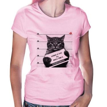 Imagem de Baby Look Atirei o pau na Dona Chica - Foca na Moda, Rosa bebê, G