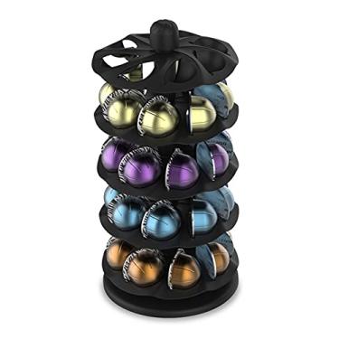 Imagem de EVERIE Rotary Coffee Pod Capsules Carousel Holder Organizer Compatible with 40 Nespresso Vertuoline Capsules (Black)