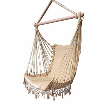 Imagem de Cadeira De Balanço Rede De Descanso Suspensa CARAMELO1
