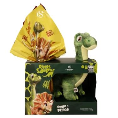 Imagem de Ovo De Páscoa Pelúcia Dinossauros Infantil Cacau Show 170g (Dylan)
