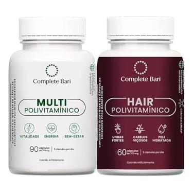Imagem de Complete Bari Multi e Hair Polivitamínico, 90 + 60 Cápsulas, Suplemento para Vitalidade, Energia e Cabelos