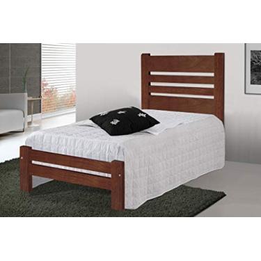 Imagem de Cama Solteirão (Solteiro Extra) Prime de Madeira Maciça Tauari - Cor Castanho