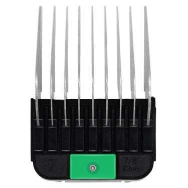 Imagem de Pentes de proteção profissional de aço inoxidável para animais de estimação com lâmina removível estilo A5, 1/20.3 cm-2.5 cm, compatível com Wahl KM Series Andis AG BG Oster A5 A6 Animal Clippers