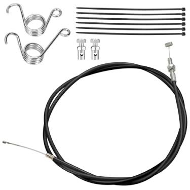 Imagem de YOXUFA Kit universal de cabo de acelerador Go Kart de 75 polegadas para 90cc 110cc 125cc 150cc Kandi Go Cart Mini Bike Pit Dirt Bike Scooter cortador de grama peças chinesas resistentes com molas de