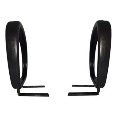 Imagem de Par Braço Corsa em PP Preto – Conforto e Elegância para Cadeiras Secretária, Executiva, Diretor e Presidente - Escritex