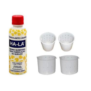 Imagem de Coalho Hala 200 Ml Queijos + 2 Formas 500G + 2 Formas 1Kg - Combo