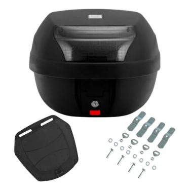 Imagem de Bauleto 28 Litros Moto Traseiro Universal Removivel Pro Tork Lente Fumê