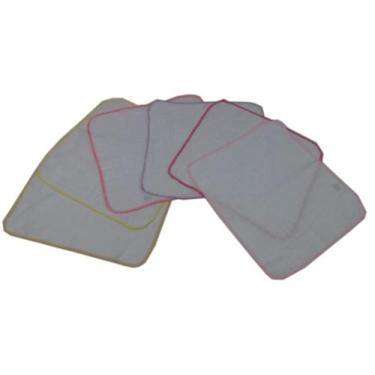 Imagem de Kit 40 pano de boca branca 33x33cm com crochê para menina - Dugu, Algo