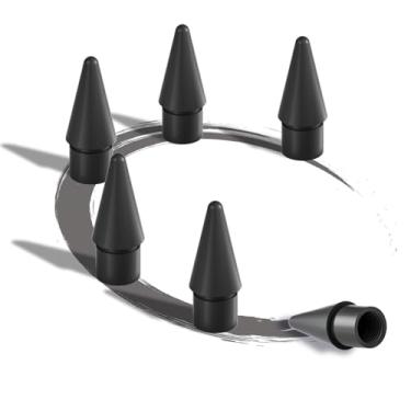 Imagem de Pontas de substituição para Apple Pencil 2ª geração/1ª geração/USB-C/Apple Pencil Pro Generation, correspondência exata com pontas de caneta Apple, preta, pacote com 6