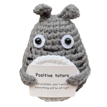 Imagem de Emotional Support Totoro Animals Gifts for Men Women, Positive Crochet Crocheted Totoro Plush Plushies Home Decor