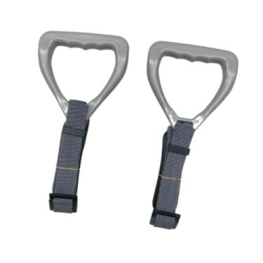 Imagem de menolana 2x anéis de ginástica para crianças puxam anéis longos suportes de alças de 220 libras anéis de ginástica ajustável para calistenia