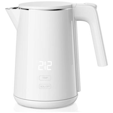 Imagem de Chaleira Elétrica 1,0 Litro 1200W: Aquecimento Rápido, Desligamento Automático, Proteção contra Funcionamento sem Água, 7 Níveis de