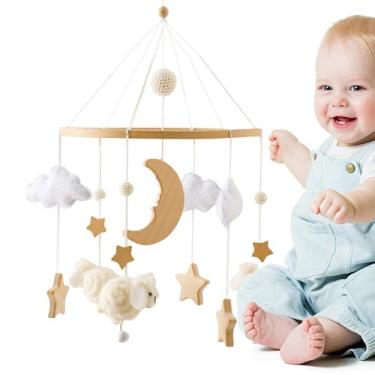 Imagem de Móbile para Berço Infantil | Pendente para Berçario e Carrinho de Bebê - Boho Interativo Para Berço Carrinho Brinquedo Meninos e Meninas 0 a 3 Anos
