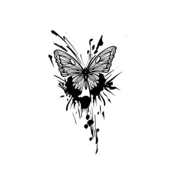 Imagem de Tatuagens de melhores amigas, tinta de borboleta, tatuagens de borboleta, resistentes à água, duram de 1 a 2 semanas, aparência de tatuagem real, resiliência,18 x 10,5 cm