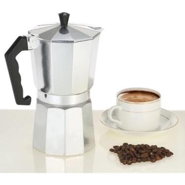 Imagem de Cafeteira Italiana Café Expresso,de Inox 9 Xicaras Ml 450! - Sou Mais 