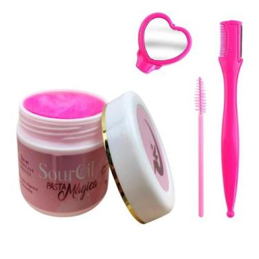 Imagem de Gel para Sobrancelhas Pasta Magica Sourcil Completo Kit Designer Coraç