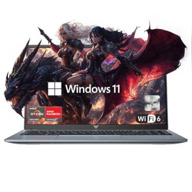 Imagem de MALLRACE Computador portátil, laptop com tela FHD de 15,6 polegadas com processador AMD Ryzen 7 5825U (8C/16T, até 4,5Hz), notebook SSD de 16 GB DDR4 x 2 512 GB com teclado numérico, WIFI6