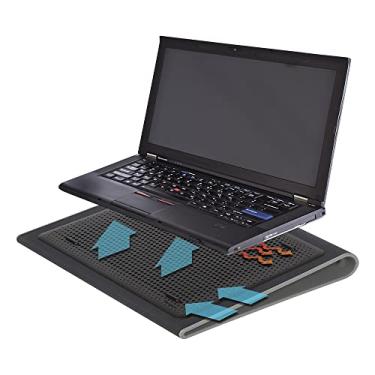 Imagem de Targus Portable Lightweight Chill Mat Lap with Dual Fans Ventilation Prevents Overheating, LED USB Port, Cooling Pad for Laptop, Black/Gray (AWE55US) Black with Gray