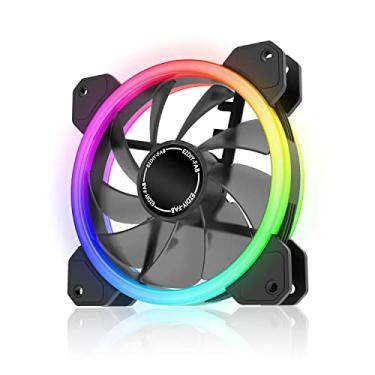 Imagem de EZDIY-FAB Anel duplo 120 mm Ventilador de capa RGB 1 pacote (sem controle remoto)
