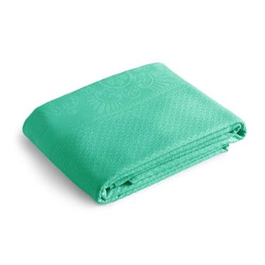 Imagem de Colcha Piquet Tognato Star, 100% Algodão (Verde Caribe, Solteirão)