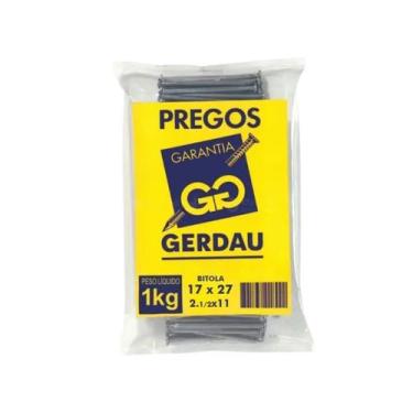 Imagem de Prego Polido com Cabeça 17x27-2.1/2x11 1kg Gerdau