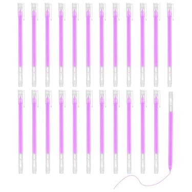 Imagem de PATIKIL 24 canetas de gel coloridas, canetas de gel pastel de ponta fina de 0,5 mm, tinta de alta luz para projetos faça você mesmo, pintura, diário, caderno, desenho de papel preto, 15 cm de