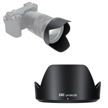 Imagem de JJC ALC-SH128 Bayonet Para-sol reversível para lente Sony E PZ 18-105 mm F4 G OSS, ALCSH128 para-sol para Sony SELP18105G, substitui o para-sol Sony ALC-SH128, permite fixar filtro de 72 mm e tampa de