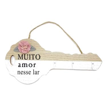 Imagem de Porta Chaves Parede Criativo Em Forma De Chave Mdf
