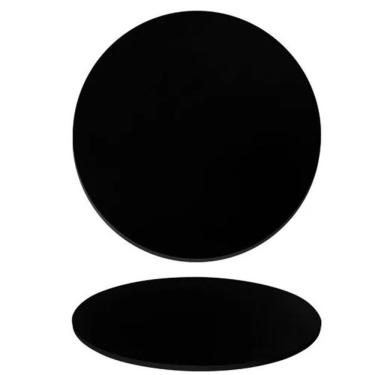 Imagem de Tampo Em Mdf 18mm Redondo 160 Cm - Laqueada Cor Preto