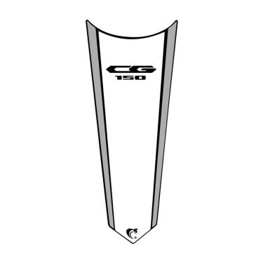 Imagem de Adesivo Faixa Gravata Tanque Moto Cg Titan 125/150/160 Branco Cor Cg 150