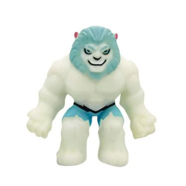 Imagem de Boneco Elastikorps Fighter Leão Branco 16cm Neon - Toyng