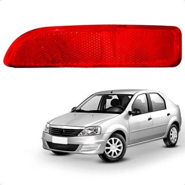 Imagem de Refletor Olho De Gato Parachoque Logan 2011 2012 13 2014 Le - DSC