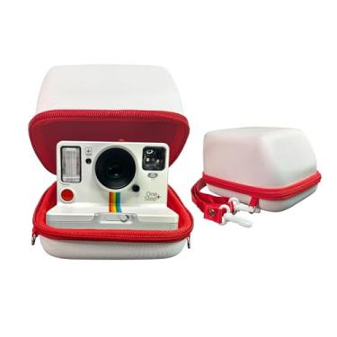 Imagem de Kuprusar Estojo Para Câmera Polaroid Onestep 2Vf/Now+, Bolsa Protetora Rígida Armazenamento Em Eva One Step+/Now/Now+ Plus, Filme Instantâneo I-Type 2Nd Com Alça De Ombro, Branco