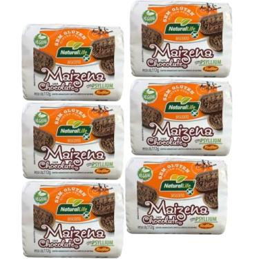 Imagem de Kit com 6 Biscoito de Maizena Sabor Chocolate Vegano S/Glúten Kodilar 112g