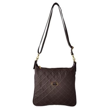 Imagem de Bolsa Transversal Topgrife Matelassê Couro Marrom