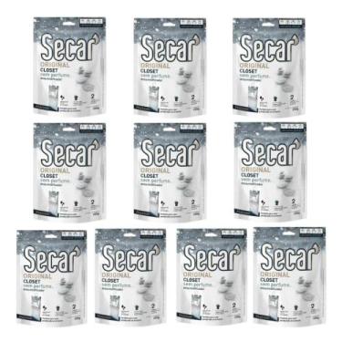 Imagem de Kit Com 10 Antimofo Secar Sem Perfume 250g Antiumidade Bolor Fungos Mo