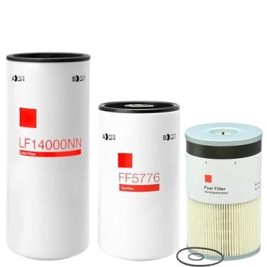 Imagem de PEIYAOTCO Kit De Troca Óleo Lf14000Nn Ff5776 Fs19765, Filtro Combustível Compatível Com Cummins, Adequado Para Motores Isx15