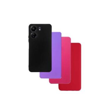 Imagem de Capa De Silicone Aveludado Colorida Compativel Redmi 13c Poco C65 Prot