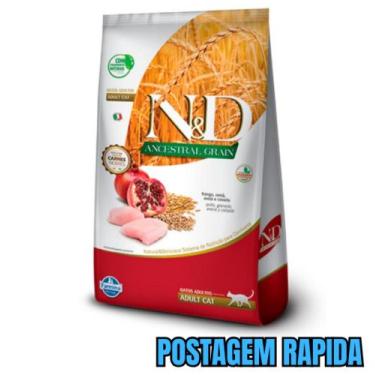 Imagem de Ração ND Ancestral Grain Frango Gatos Adultos 7,5kg - Ração Gato