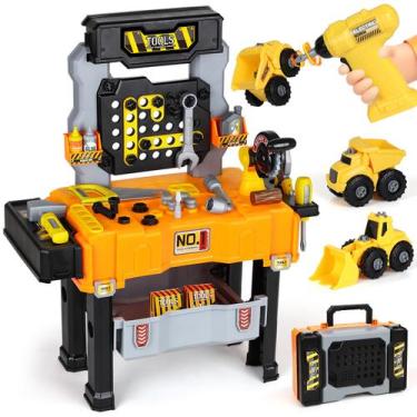 Imagem de Banco de ferramentas Lehoo Castle Toddler com furadeira elétrica e veí