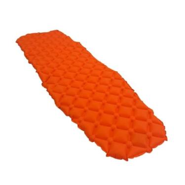Imagem de Colchão Inflável para Camping Azteq Orok, 188 x 58 x 5 cm, Laranja, 450g