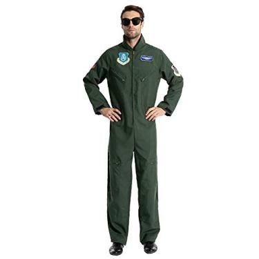 Imagem de Fantasia de piloto masculina EraSpooky para festa de Halloween