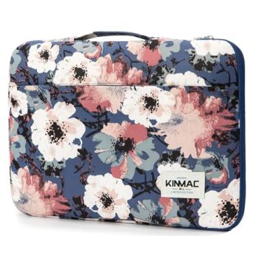Imagem de Kinmac Capa protetora de 360° para laptop com alça para MacBook Pro 16 polegadas, 16 polegadas HP, Lenovo, Dell, ASUS, Acer Ultrabook e laptop empresarial (Camellia)