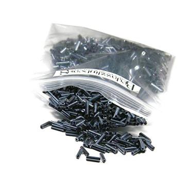 Imagem de 50 gramas de 1200 contas de sementes de tubo de vidro com 1/4" de comprimento de 6 mm (cinza arco-íris)